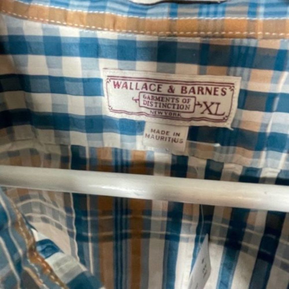 Wallace and Barnes Blue Plaid Shirt - Picture 2 of 3